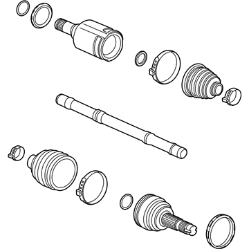 GM 94522009 Front Driver Side Half-Shaft Assembly