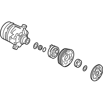 GM 89018956 Air Conditioner Compressor Assembly