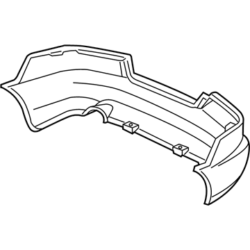 Honda 04715-SDN-A80ZZ Face, Rear Bumper (Dot)