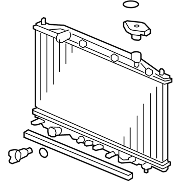 Honda 19010-R40-A53 Radiator Complete