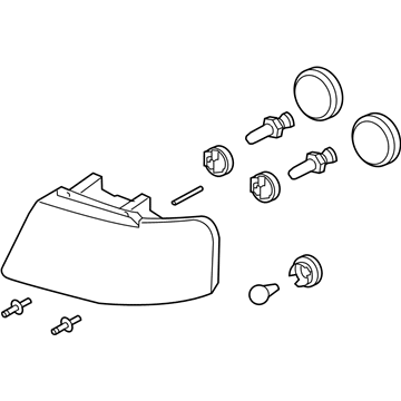 Ford 6L1Z-13008-BA Composite Headlamp