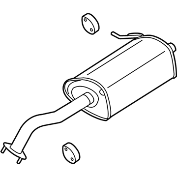 Hyundai 28710-3X460 Rear Muffler Assembly