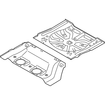 Nissan G4512-1GRMA Floor-Rear, Front