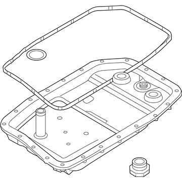 BMW 24-15-2-333-907 Transmission Oil Pan With Filter Repair Set