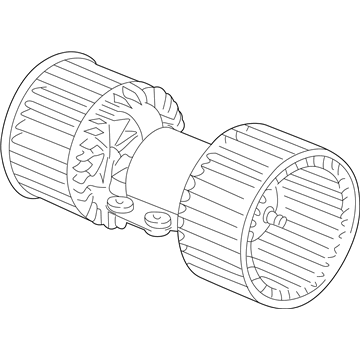 BMW 64-11-6-908-475 Blower Unit