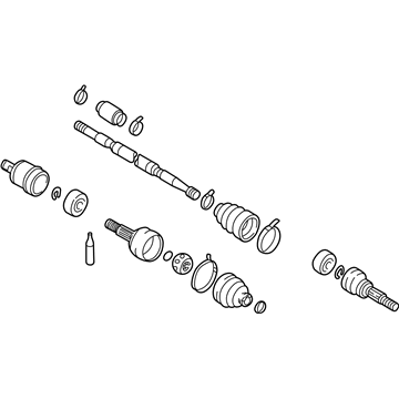 Nissan 39101-5Y810 Shaft Assembly - Front Drive, LH