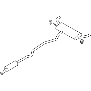 Ford DG9Z-5230-B Muffler & Pipe