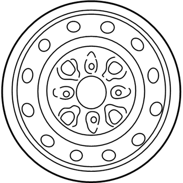 Nissan 40300-1E407 Wheel Assy-Disc