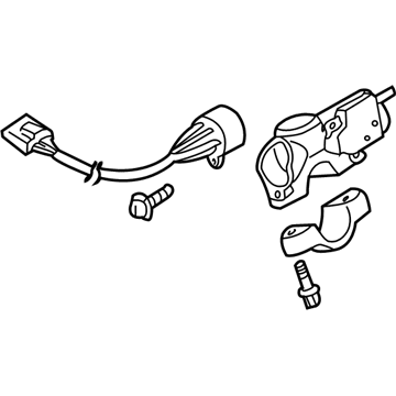 Nissan D8700-6J028 Lock Set-Steering