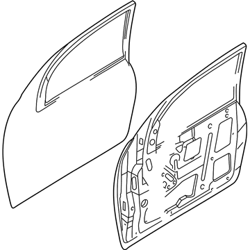 Ford 4S4Z-6120124-AB Door Shell