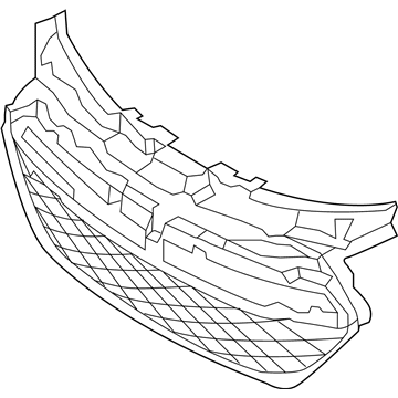 Hyundai 86560-4R300 Front Bumper Center Grille