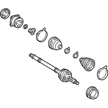 Toyota 42330-42022 Rear Cv Axle Shaft Assembly