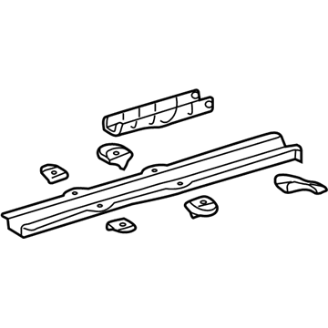 Lexus 57604-60030 Member Sub-Assy, Rear Floor Side, Rear LH