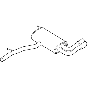 BMW 18-30-7-646-018 Rear Exhaust Flap Muffler