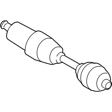BMW 31-60-8-485-717 EXCHANGE OUTPUT SHAFT LEFT F