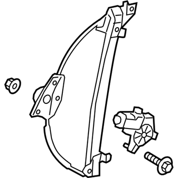 Hyundai 82401-H5010 Front Driver Side Door Window Regulator