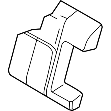 Nissan 88620-4RA0A Trim Assembly-Rear Seat Back, Upper