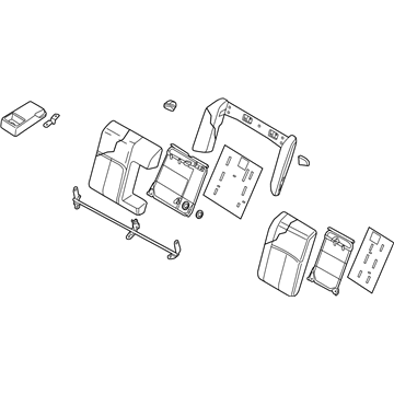 Nissan 88600-4RA0A Back Assy-Rear Seat