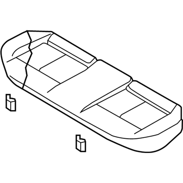 Nissan 88300-9DJ2A Cushion Assy-Rear Seat