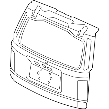 Honda 68100-SZA-407ZZ Tailgate Comp(Dot