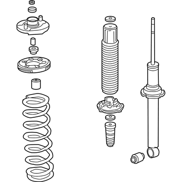 Honda 52610-SDP-A11 Shock Absorber Assembly, Rear