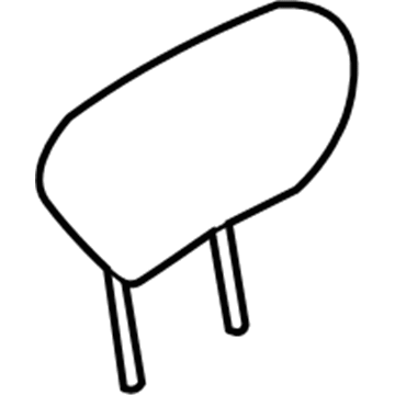 Nissan 86430-1JA0C Headrest Assy-Rear Seat