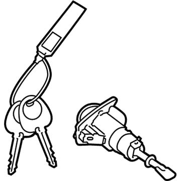 Hyundai 81970-3XA00 Door Key Sub Set, Left