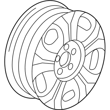 Honda 42700-TR2-J81 Disk, Aluminum Wheel (15X6J) (Hitachi)
