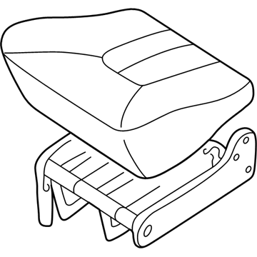 Nissan 88350-2Z321 Cushion Assy-2ND Seat, LH