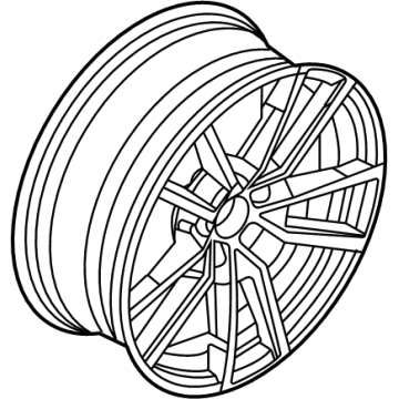 BMW 36-11-6-897-082 DISK WHEEL, LIGHT ALLOY, IN