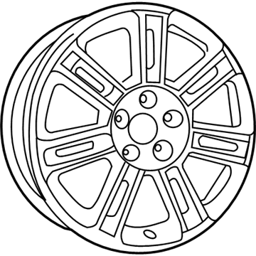 Mopar 1TL91DX8AB Aluminum Wheel