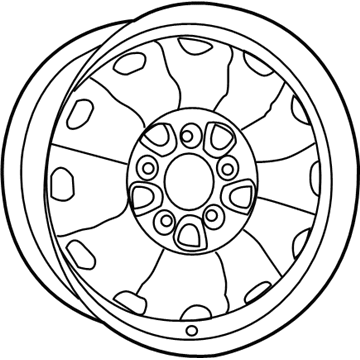 Mopar 5105665AA Steel Wheel