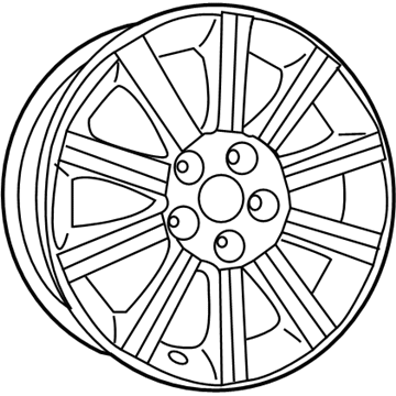 Mopar 1KW34PAKAA Aluminum Wheel