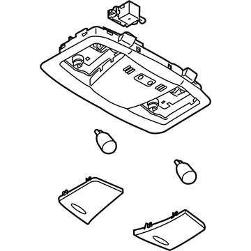 Nissan 26430-1ET1A Lamp Assembly-Map