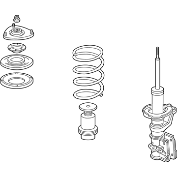 Acura 51601-S6M-A23 Shock Absorber Assembly, Right Front