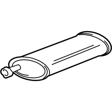 GM 10290316 Exhaust Muffler Assembly (W/ Exhaust Pipe & Tail Pipe)