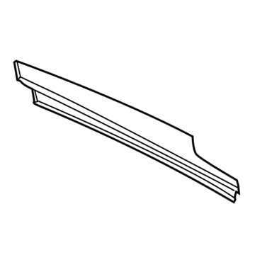 BMW 51-33-7-428-681 FINISHER WINDOW FRAME B-PILL