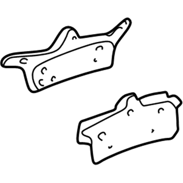 Mopar 5114405AB Rear Disc Brake Pad