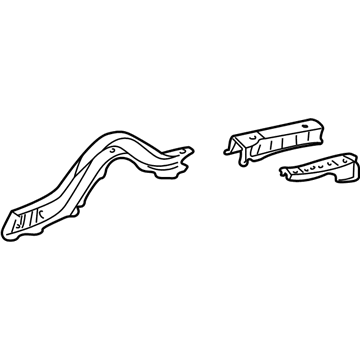 Lexus 57602-50906 Member Sub-Assy, Rear Floor Side, LH