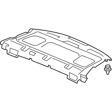 Honda 84505-T3V-A01ZA Tray, RR. *NH882L* (PLATINUM GRAY)