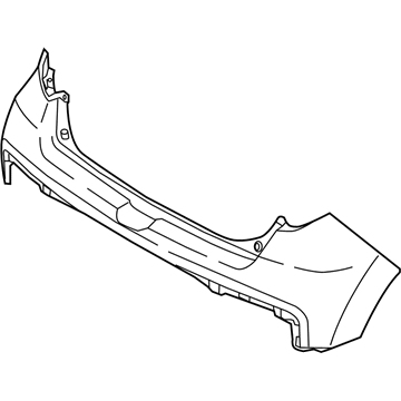Kia 86610B2520 Rear Bumper Cover