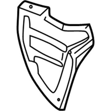 Nissan 76749-2W100 Protector-Rear Wheel House LH