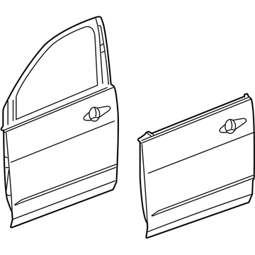 Acura 67050-STX-A90ZZ Panel, Left Front Door (Dot)