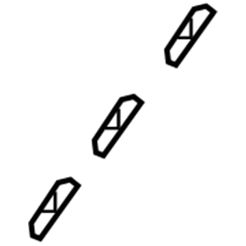 Acura 91571-SDA-A01 Clip, T-Stud (B) (Natural)
