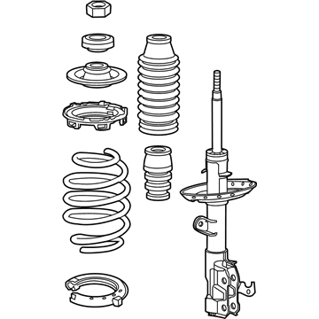 Honda 51620-SZT-A12 Shock Absorber Assembly, Left Front