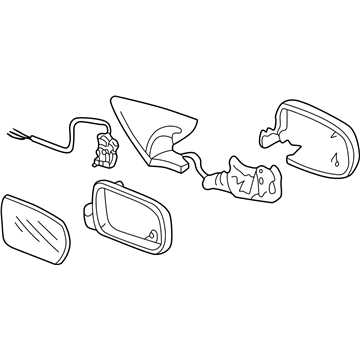 Acura 76250-ST7-A17 Mirror Assembly, Driver Side Door (R.C.)