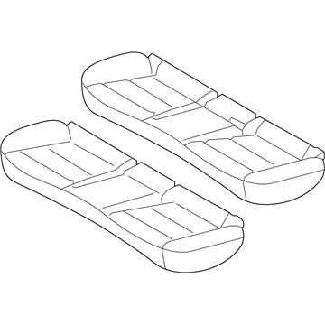 Hyundai 89100-G2010-SKL CUSHION ASSY-RR SEAT
