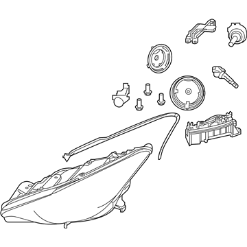Infiniti 26010-5DC0A Headlamp Assembly Right