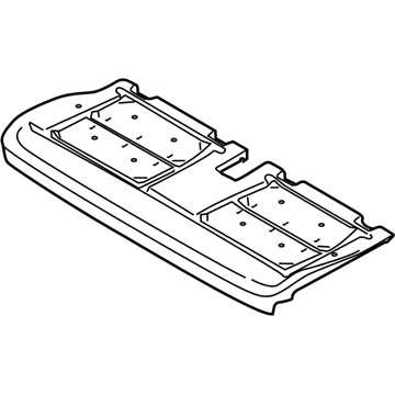 Ford LC5Z-7863840-D PAD - REAR SEAT CUSHION