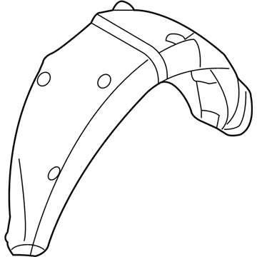 Kia 868221D001 Guard Assembly-Rear Wheel